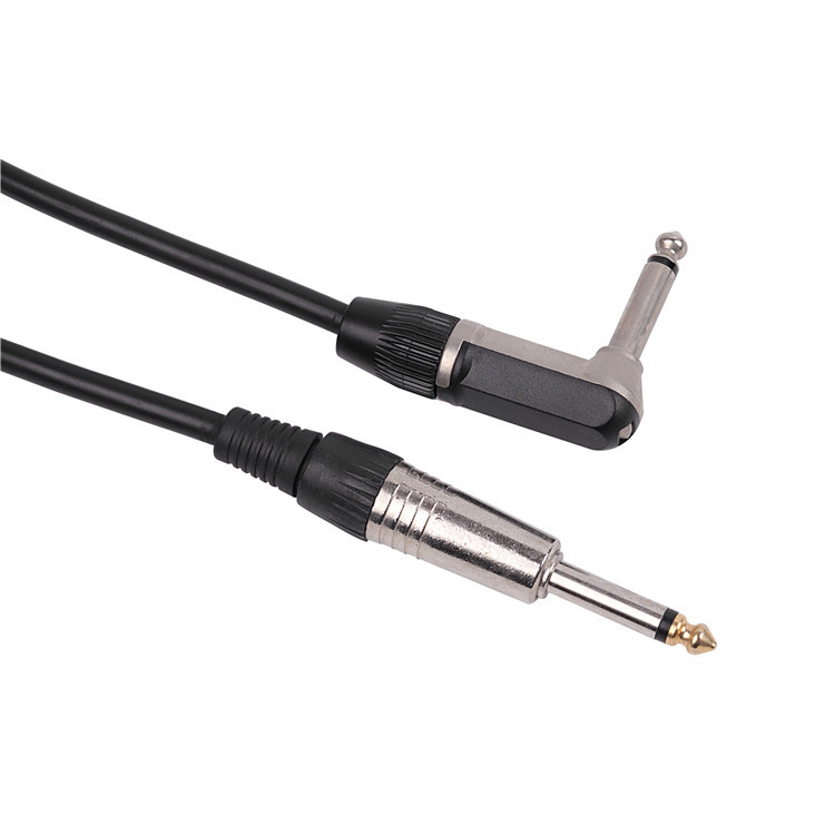 6.5超柔软无氧铜双重屏蔽降噪直对弯6.35大二芯3米吉他线音响纯铜