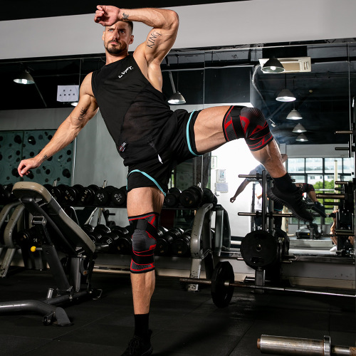 New compression belt knitted sports knee pads badminton running fitness knee pads outdoor mountaineering knee pads cross-border