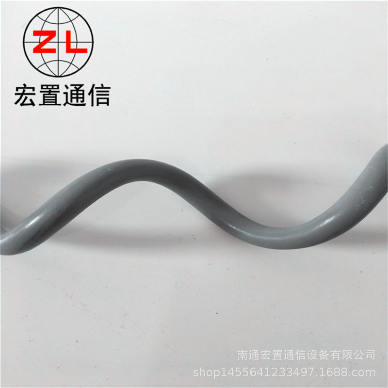 架空线路 防振金具 防振鞭 塑料螺旋减振器 24芯200米档距防振鞭
