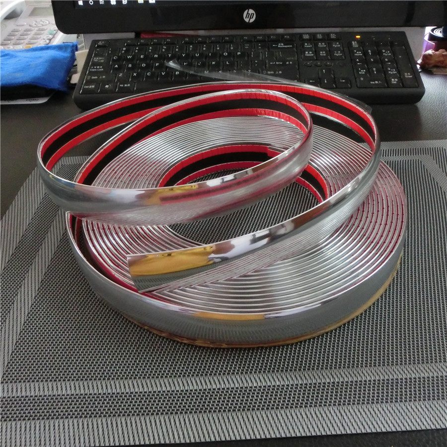 汽车车窗通用亮条装饰条房车镀铬亮条代步车身防撞条门边防擦3CM