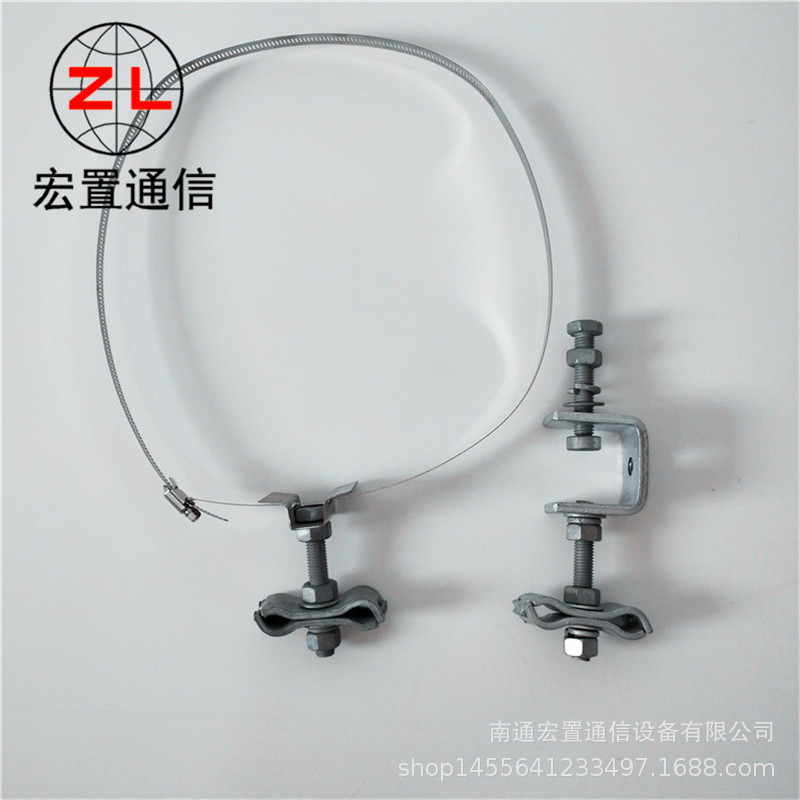 宏置通信光缆金具厂家 杆/塔引下线夹 绝缘型塔用导引线夹