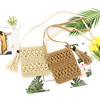 Beach straw brand one-shoulder bag for leisure