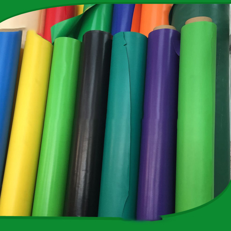厂家直销PVC涂层夹网布840D-1000D彩色防水防晒耐磨强力刀刮布