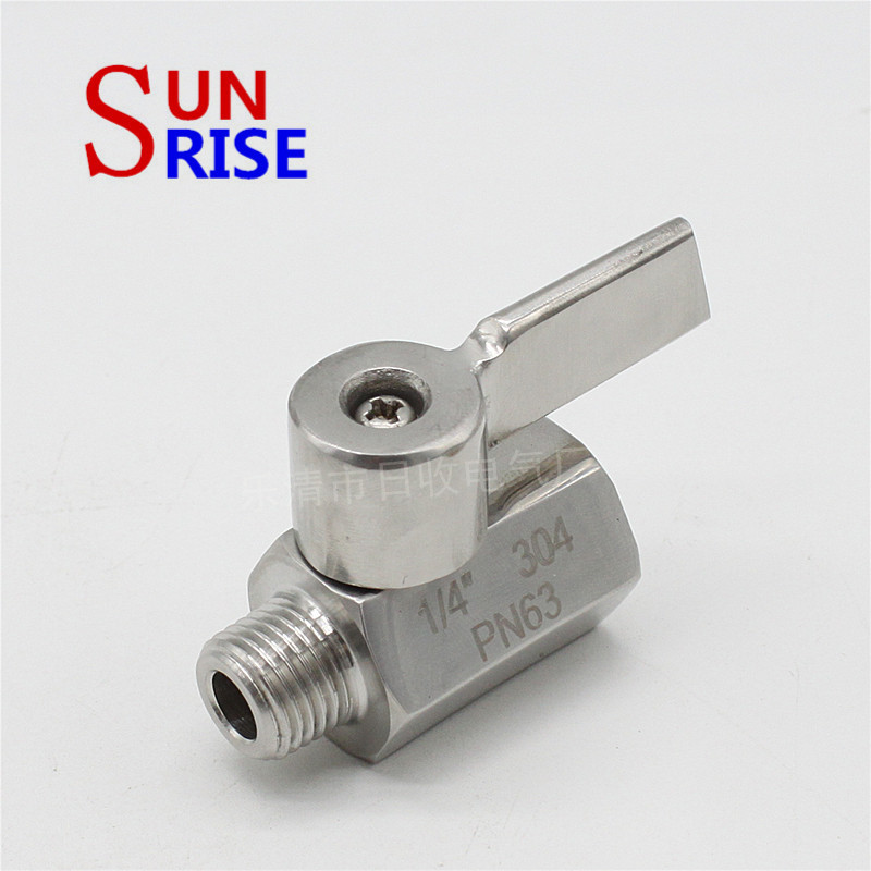 微型不锈钢球阀 迷你六角球阀 不锈钢手柄球阀 内外螺纹2/3/4/6