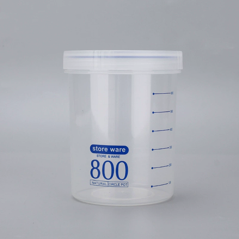 Кухонная коробка хранения круп на банках круглые герметичные банки пластиковые поворотные крышки молочные порошки банки производитель