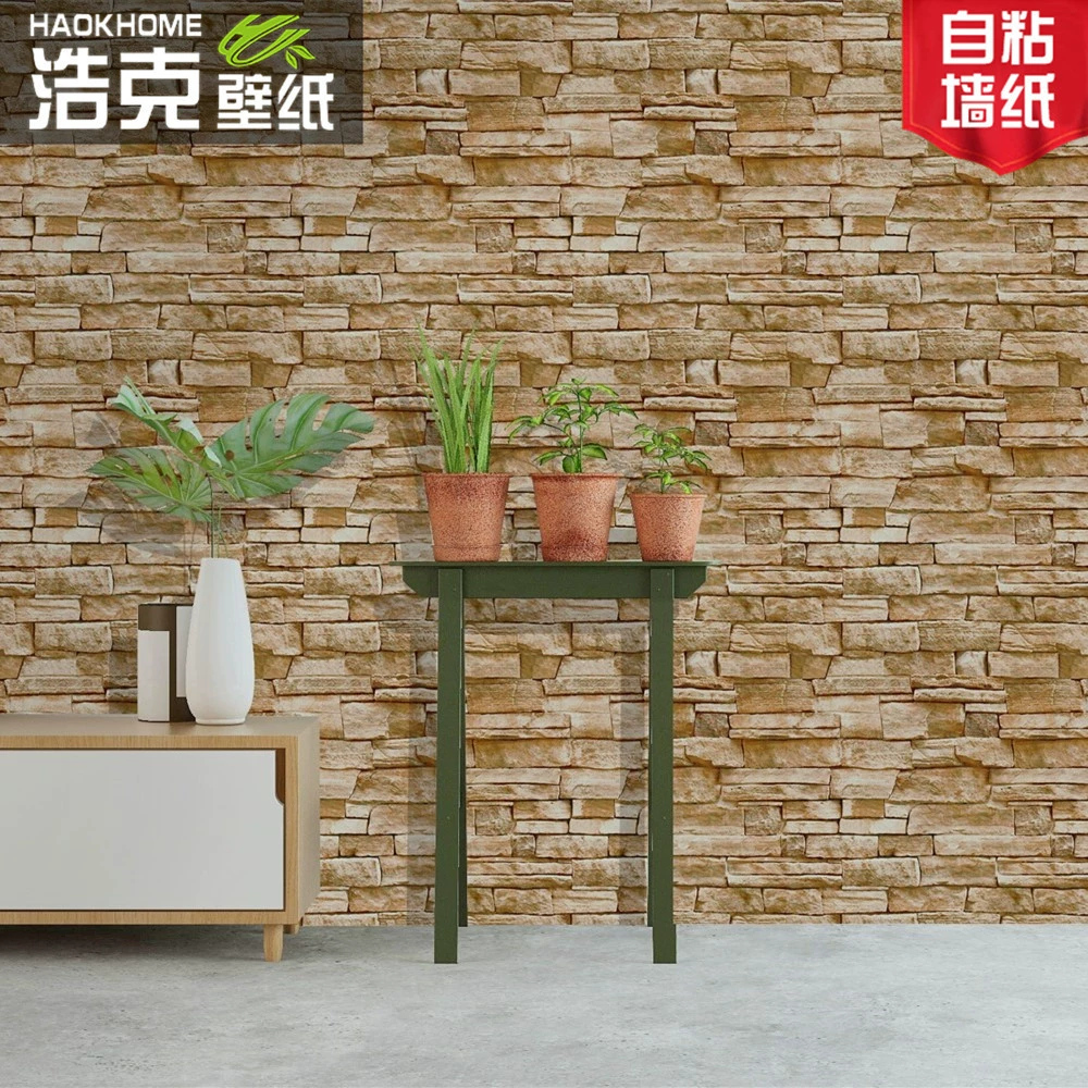 Ностальгический ретро-стиль 3D трехмерные настенные обои с кирпичным/каменным рисунком, для ресторана, парикмахерской, магазина одежды, общежития