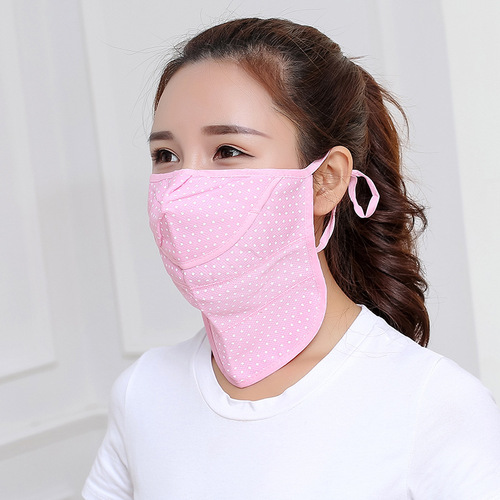 Ice silk cycling sun protection, summer fashionable breathable windproof mask, outdoor adjustable UV protection