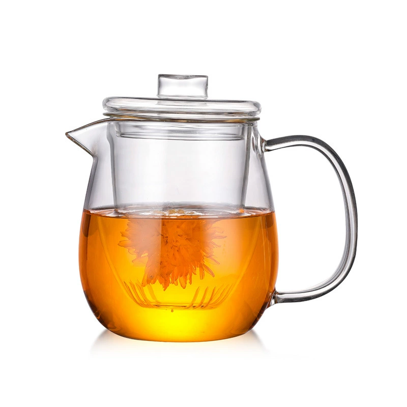 Glass teapot, liner, filter, flavored tea, increased thickness