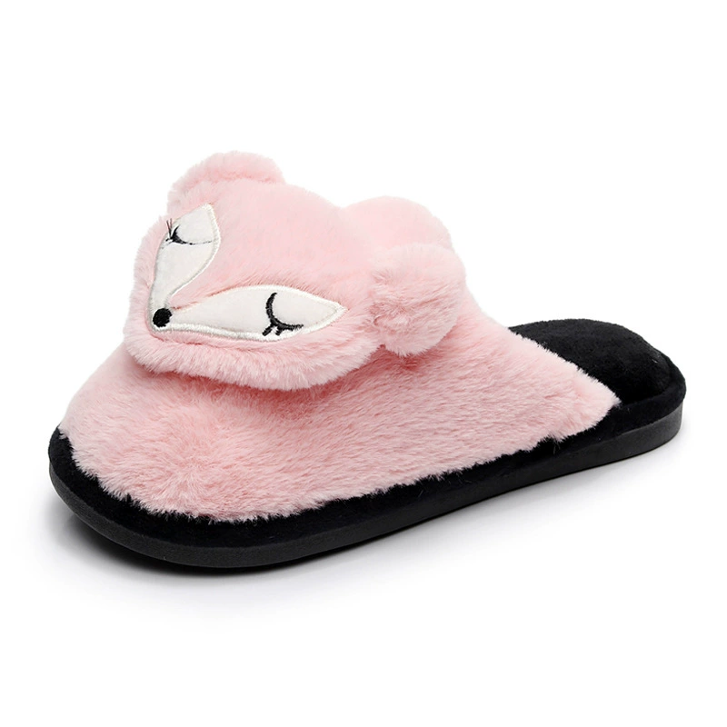 Demi-season cartoon keep warm non-slip slippers, for beloved