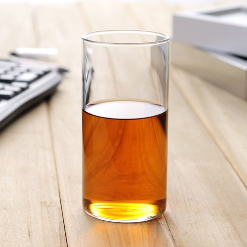 High borosilicate glass cup water cup tea cup transparent creative milk cup straight glass cup tea cup ins style