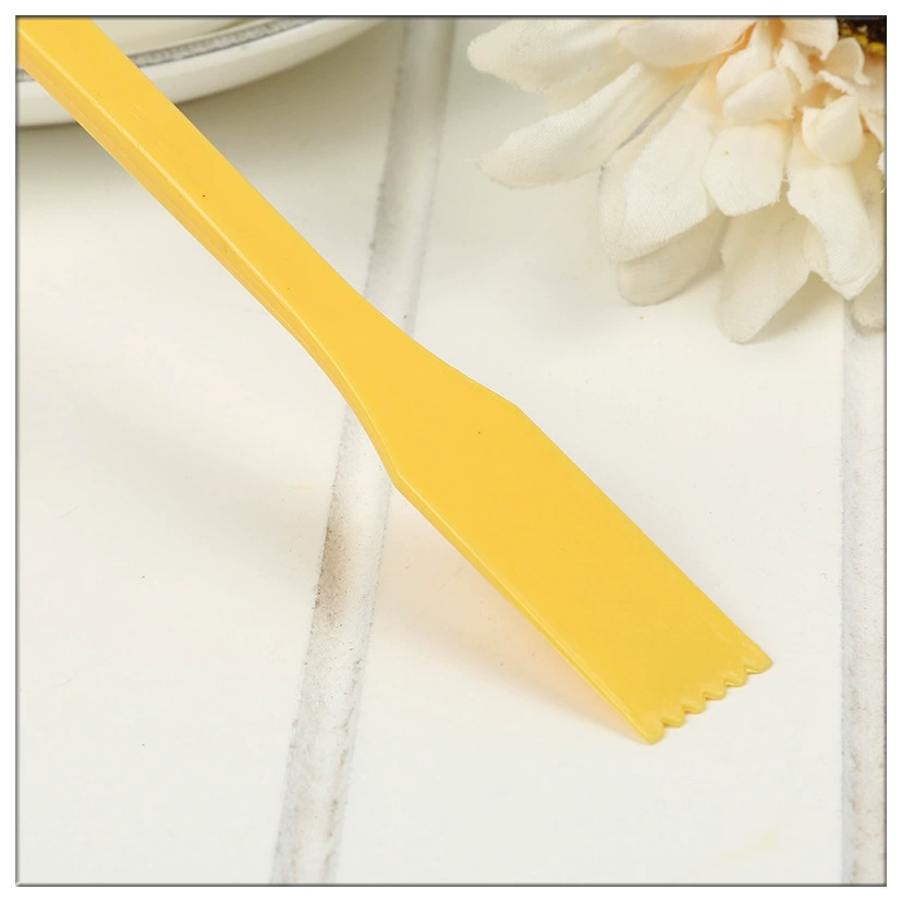 6-Piece Plastic Clay Sculpture Knives, 18 cm, Yellow, Kids DIY Modeling Tools