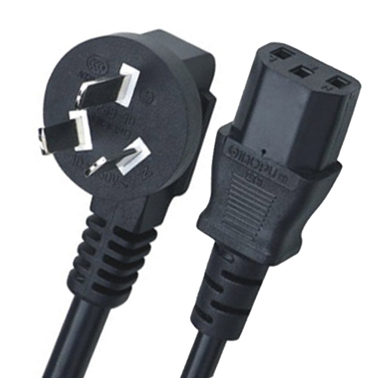 厂家直销国标三插品字尾电源线 3C认证电饭锅主机小家电插头线10A