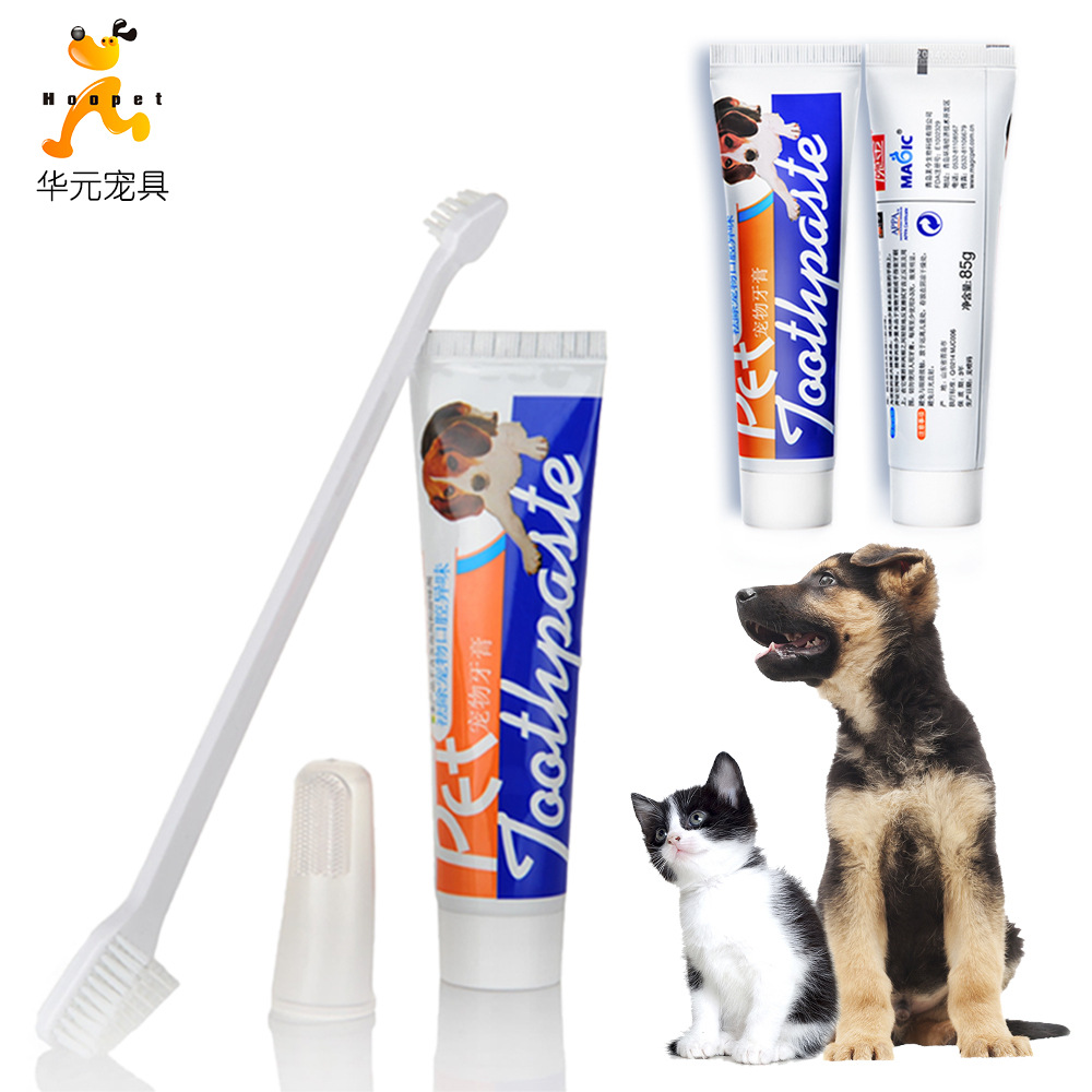 Magic Gold pasta de dientes para mascotas Limpieza de tártaros anti-mal aliento perro suministros de limpieza oral suministros para mascotas