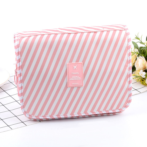 Creative hook toiletry bag travel storage hanging cosmetics storage bag foldable portable organizer bag
