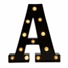 Brand black LED night light, sconce, English letters