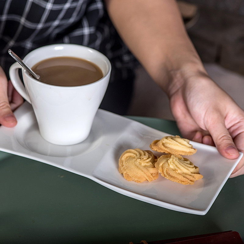 creative rectangular coffee set for hotel