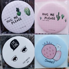 Best-selling high-quality cartoon cute portable mirror make-up mirror tin mirror Taobao gift wholesale