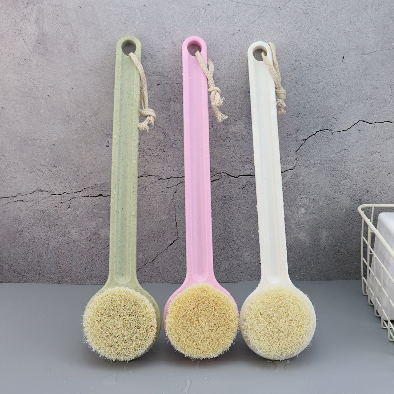 Cepillo de baño de plástico cepillo de baño de mango largo cepillo de baño antideslizante japonés mango recto cepillo de limpieza de cabello suave M210