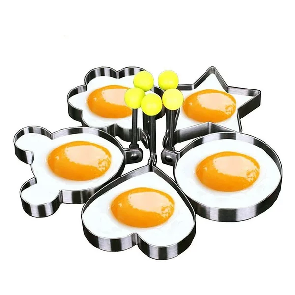 430 stainless steel omelette omelette mold heart-shaped Mickey round five-pointed star omelette Ring Factory wholesale