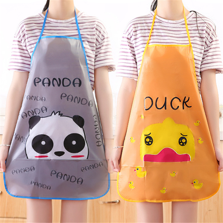 Delantal de princesa lindo de dibujos animados cocina a prueba de aceite impermeable sin mangas medio delantal una variedad de opcionales