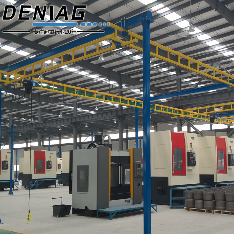 厂家钢性轨道起重机轻型工作单元轨道吊省力静音德国克鲁克高博