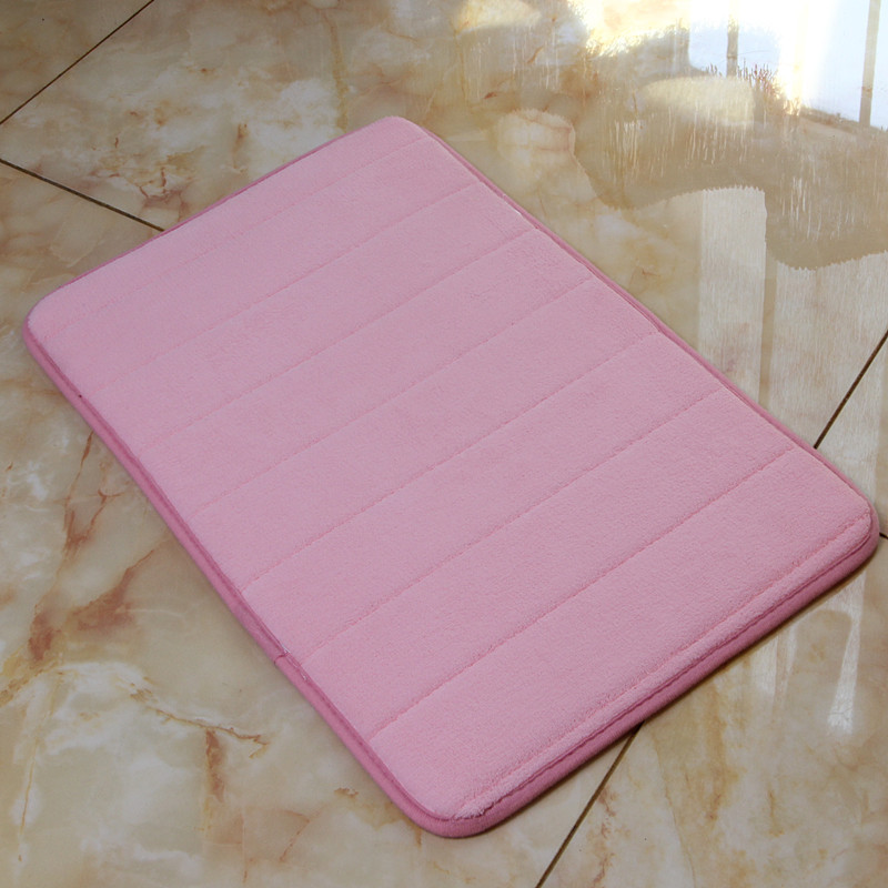 Amazon engrosada de lana de coral de memoria alfombra de espuma de piso absorbente alfombra lenta rebote cocina baño alfombra de piso