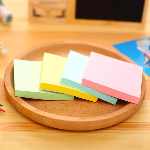 Deli colorful note paper business sticky notes office learning Pepsi sticky notes N times stickers