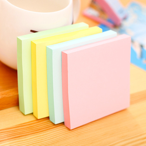 Deli colorful note paper business sticky notes office learning Pepsi sticky notes N times stickers