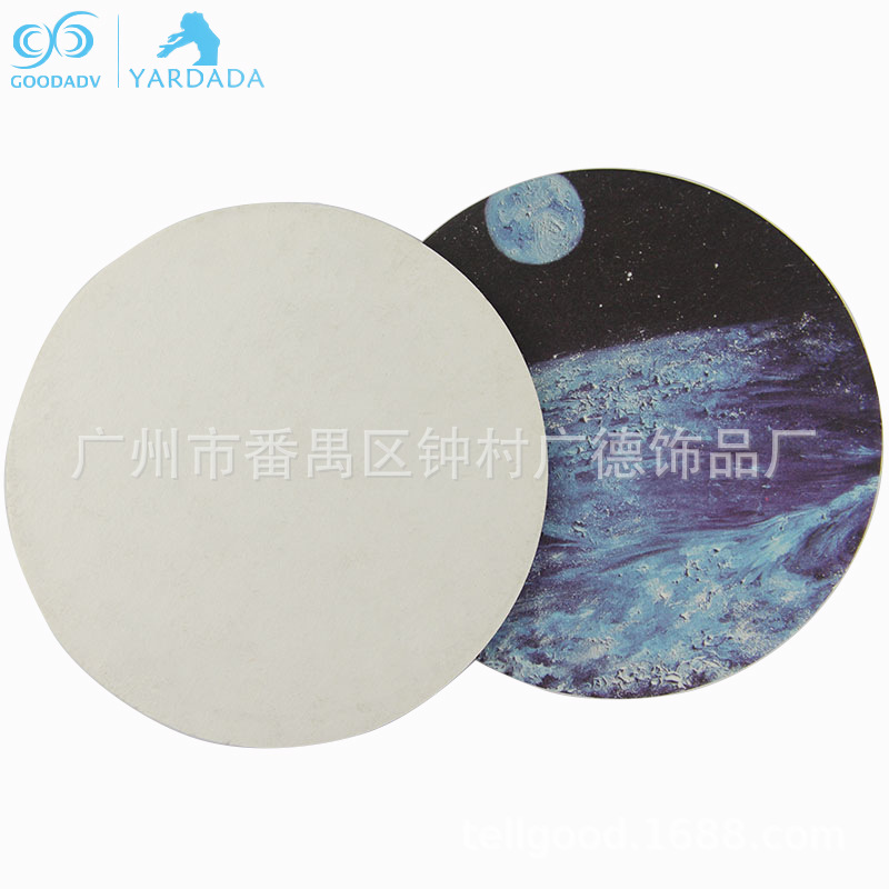 夏季产品啤酒促销赠品杯垫 经济实用促销吸水纸杯垫客制LOGO