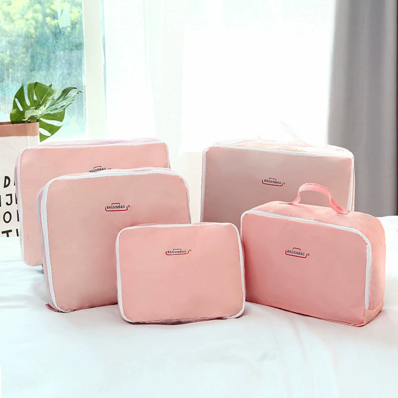 Набор сумок Hanban корейского стиля для путешествий Five-Piece Handheld Organizer Oolong Tea Da Hong Pao