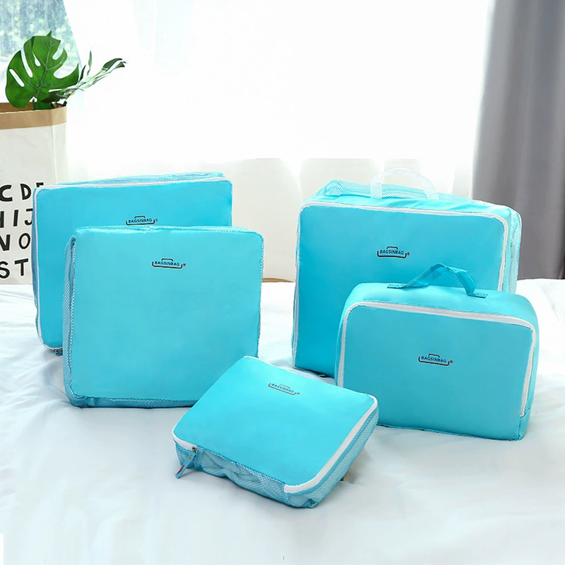 Набор сумок Hanban корейского стиля для путешествий Five-Piece Handheld Organizer Oolong Tea Da Hong Pao