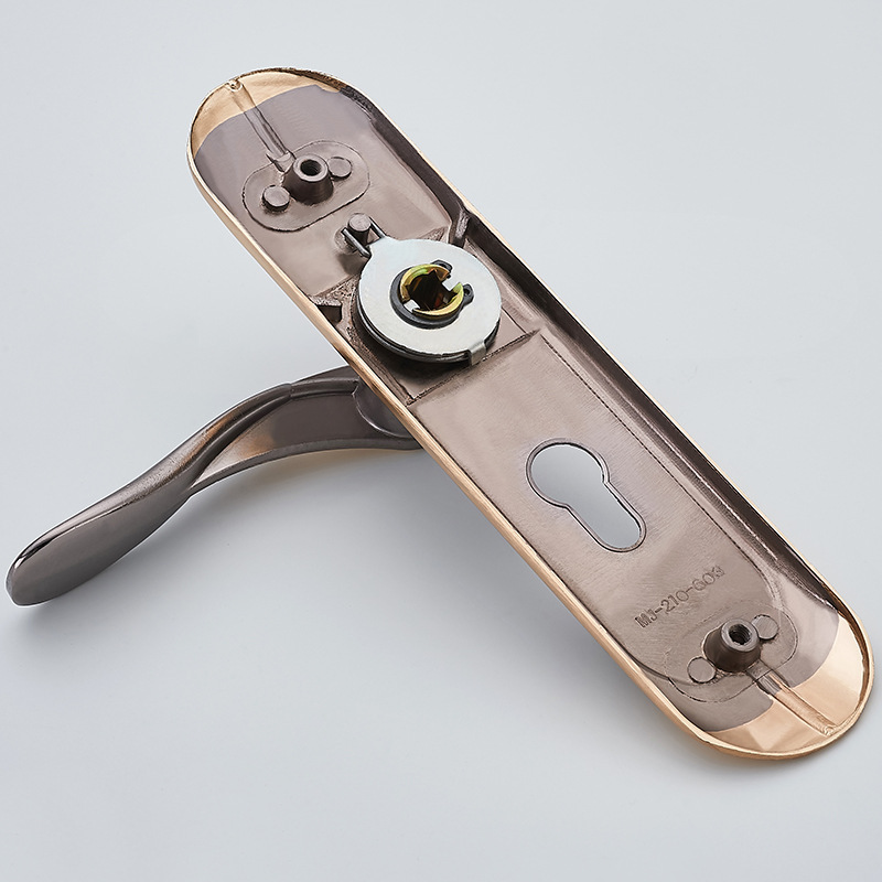 Cerradura de pomo para puerta de madera interior de aleación de aluminio, estilo minimalista, para hogar/dormitorio, hardware, venta al por mayor de cerraduras para puertas.