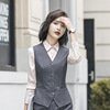 513 gray striped vest