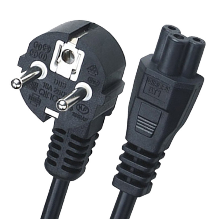 European standard plum tail power cord VDE certification European standard computer monitor notebook adapter power plug cord