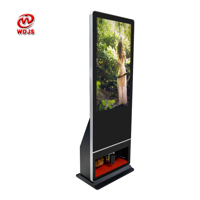 落地式广告机43寸立式擦鞋机液晶显示器外壳套料广告屏智能