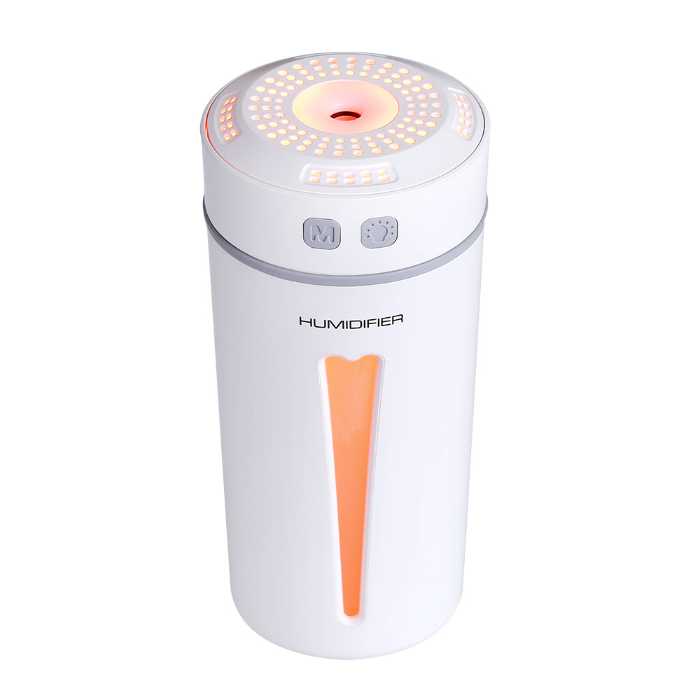 Nueva taza feliz humidificador de carga USB mini escritorio Oficina spray noche luz coche purificador aire