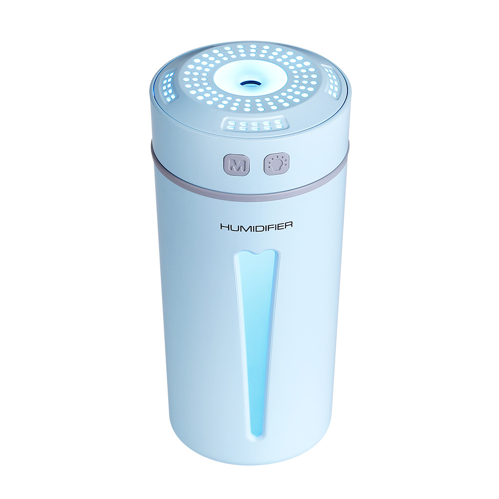 Nueva taza feliz humidificador de carga USB mini escritorio Oficina spray noche luz coche purificador aire