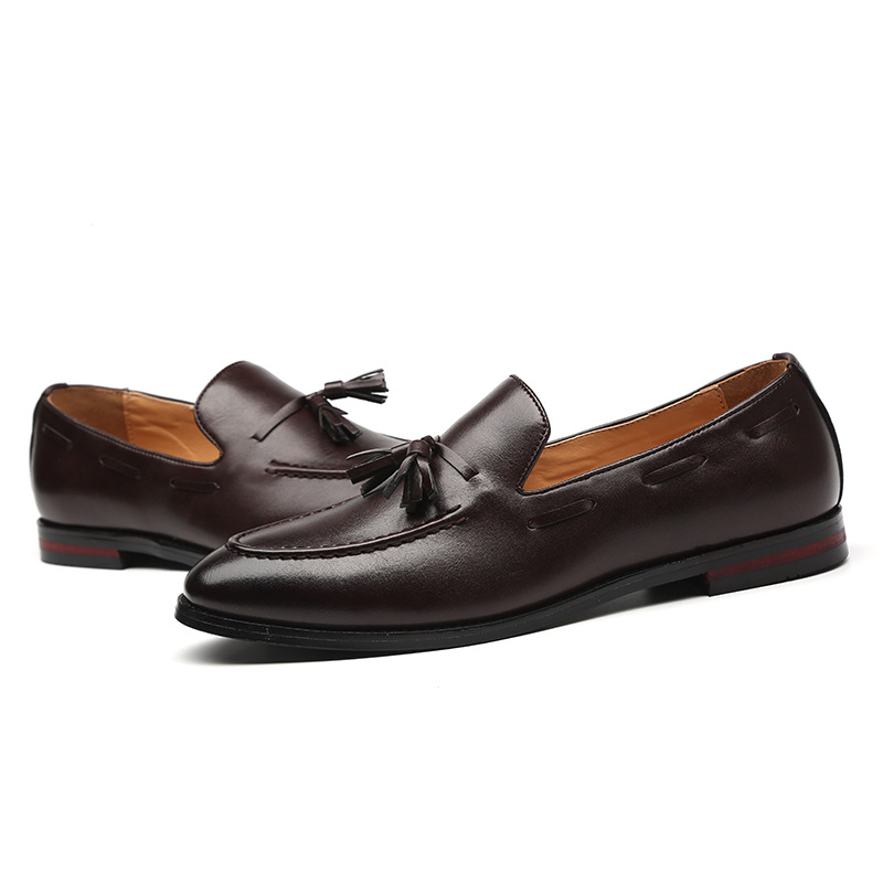 Men's casual leather shoes bean shoes_voghion.com