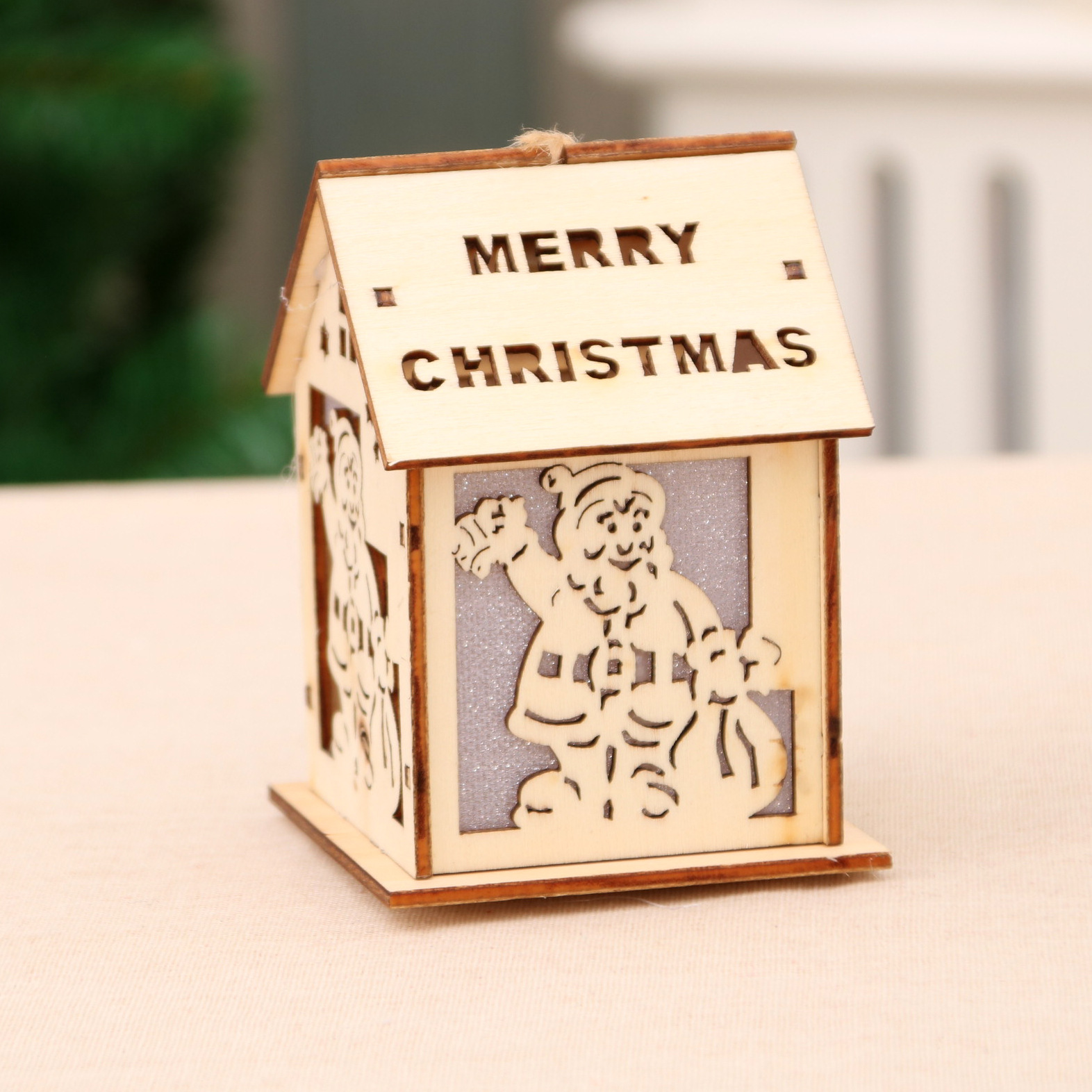 Decoraciones navideñas luz nieve Casa Hotel bar árbol de Navidad adornos decoración centro comercial supermercado ventana mobiliario