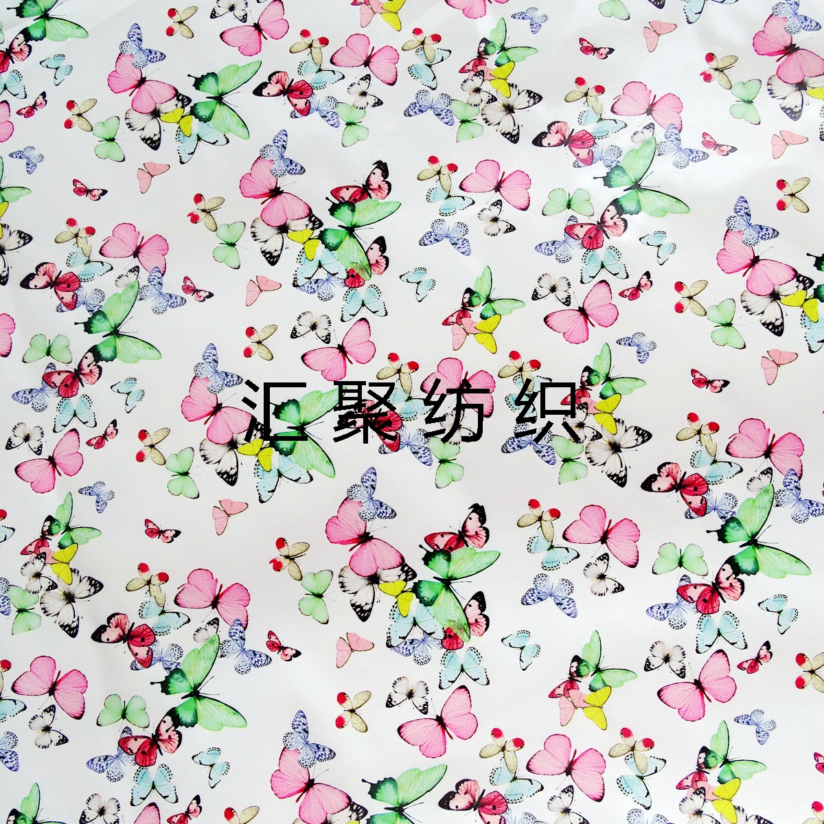 新服装革印花  彩色小蝴蝶印花   皮革弱溶剂 数码印花 喷墨印花