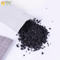 Factory direct wholesale Amazon linen car bamboo charcoal bag 100g car deodorizing activated carbon bag