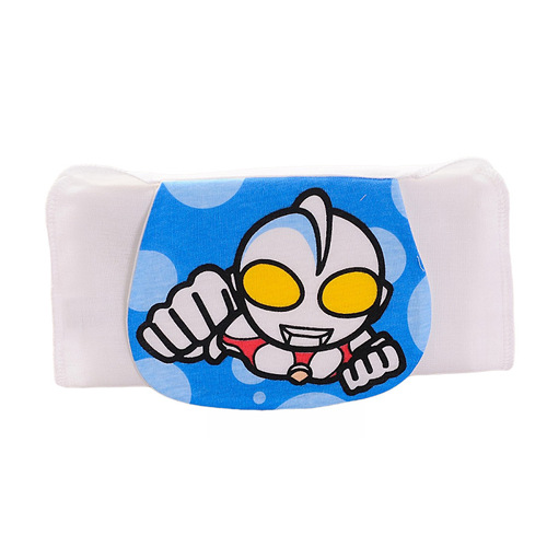 New children's sweat-absorbent towel, baby cotton sweat towel, kindergarten cotton gauze pad back, 4-layer printed sweat towel