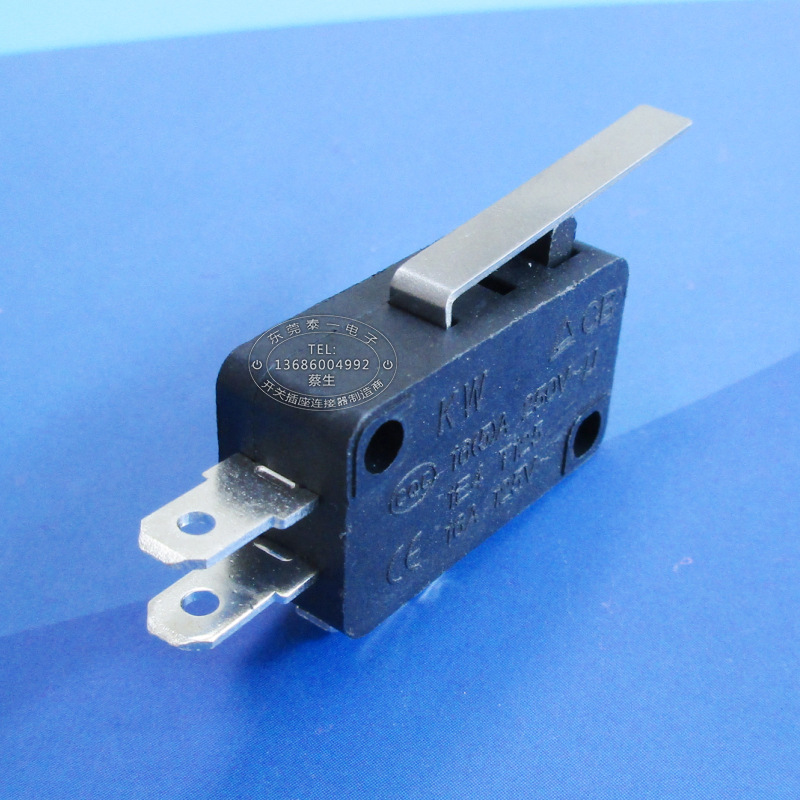 全铜三脚铜电接触点行程开关 高品质高灵敏度大微动开关KW7-1L