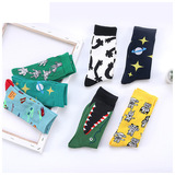 Брендовые высокие носки, высокие сапоги, мультяшные гольфы в стиле хип-хоп, (Трансграничная торговля)