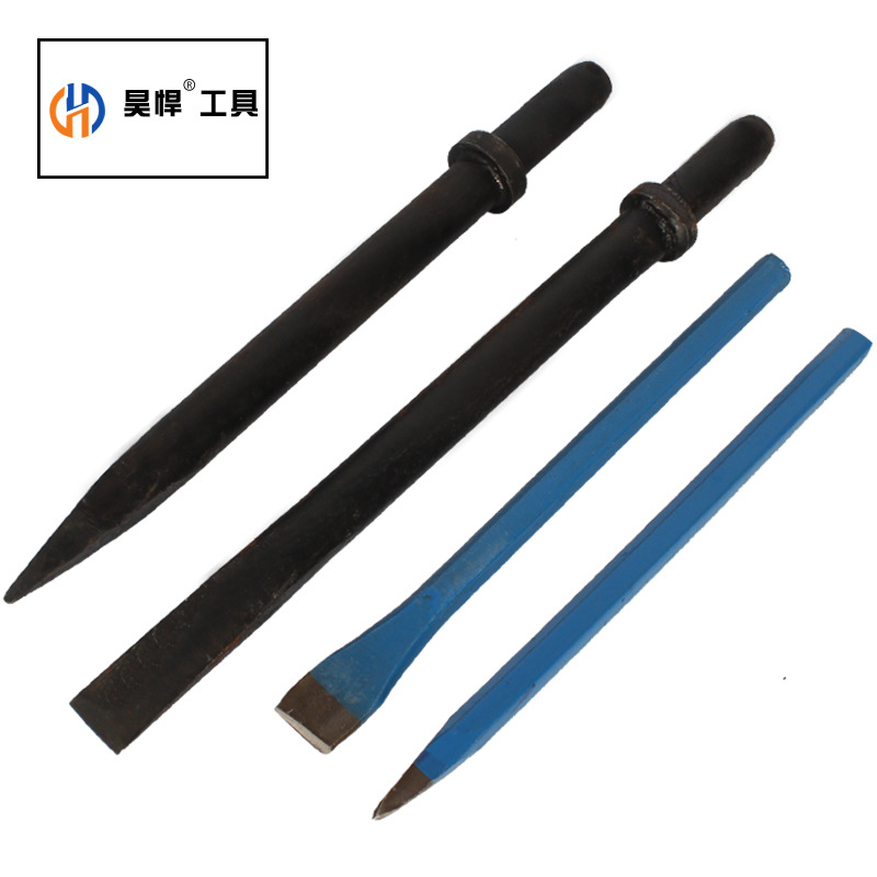 厂家批发气动凿子手用施工凿子大风镐尖扁钎子凿墙工地装修用钢凿