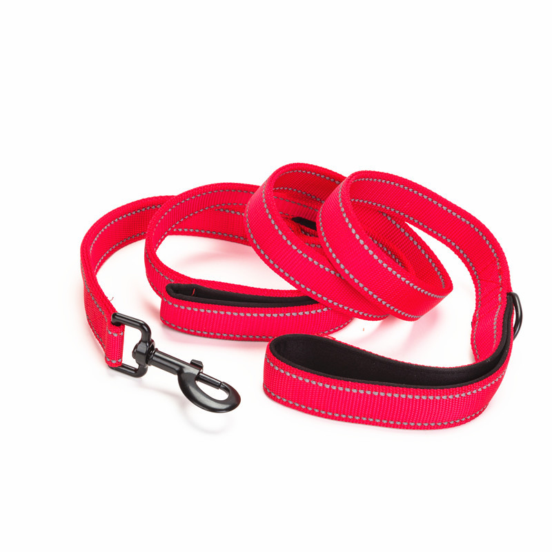 Cross-border Venta caliente multifuncional noche reflexivo nylon correa para mascotas largo corto perro Correa perro cadena 1,5 m