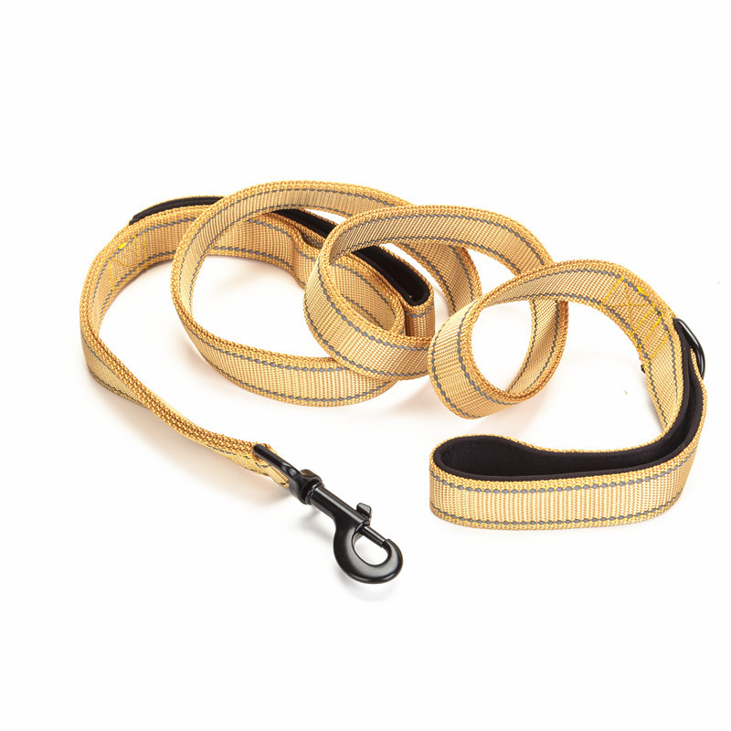Cross-border Venta caliente multifuncional noche reflexivo nylon correa para mascotas largo corto perro Correa perro cadena 1,5 m