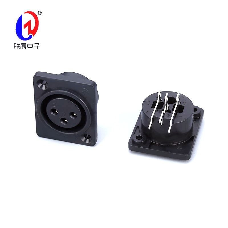 批发XLR(CT)连接器CT3-07F插座麦克风连接器 卡侬座话筒插座