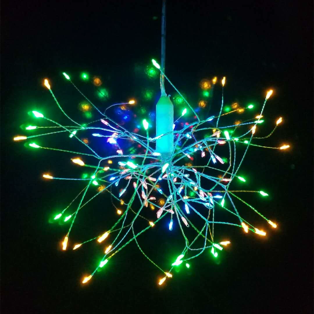 Новинка 2025: гирлянда-фейерверк «Одуванчик» с дистанционным управлением, медная проволока, различные формы, для DIY-проектов