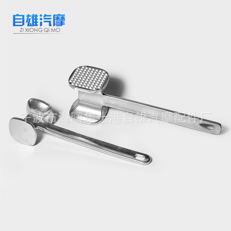 铝压铸厂定 制大号铝合金牛排锤 松肉打肉嫩肉锤 西餐厨房工具